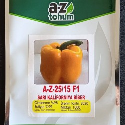 A-Z 2515 F1 Sarı Kalifornia Biber Tohumu